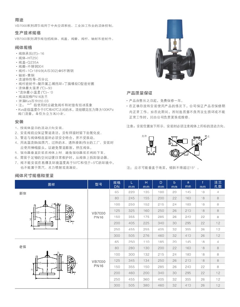 VB7000系列调节阀